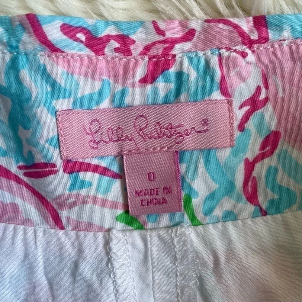 Lilly Pulitzer skirt skort cala in lobstah roll mini colorful blue pink 0
